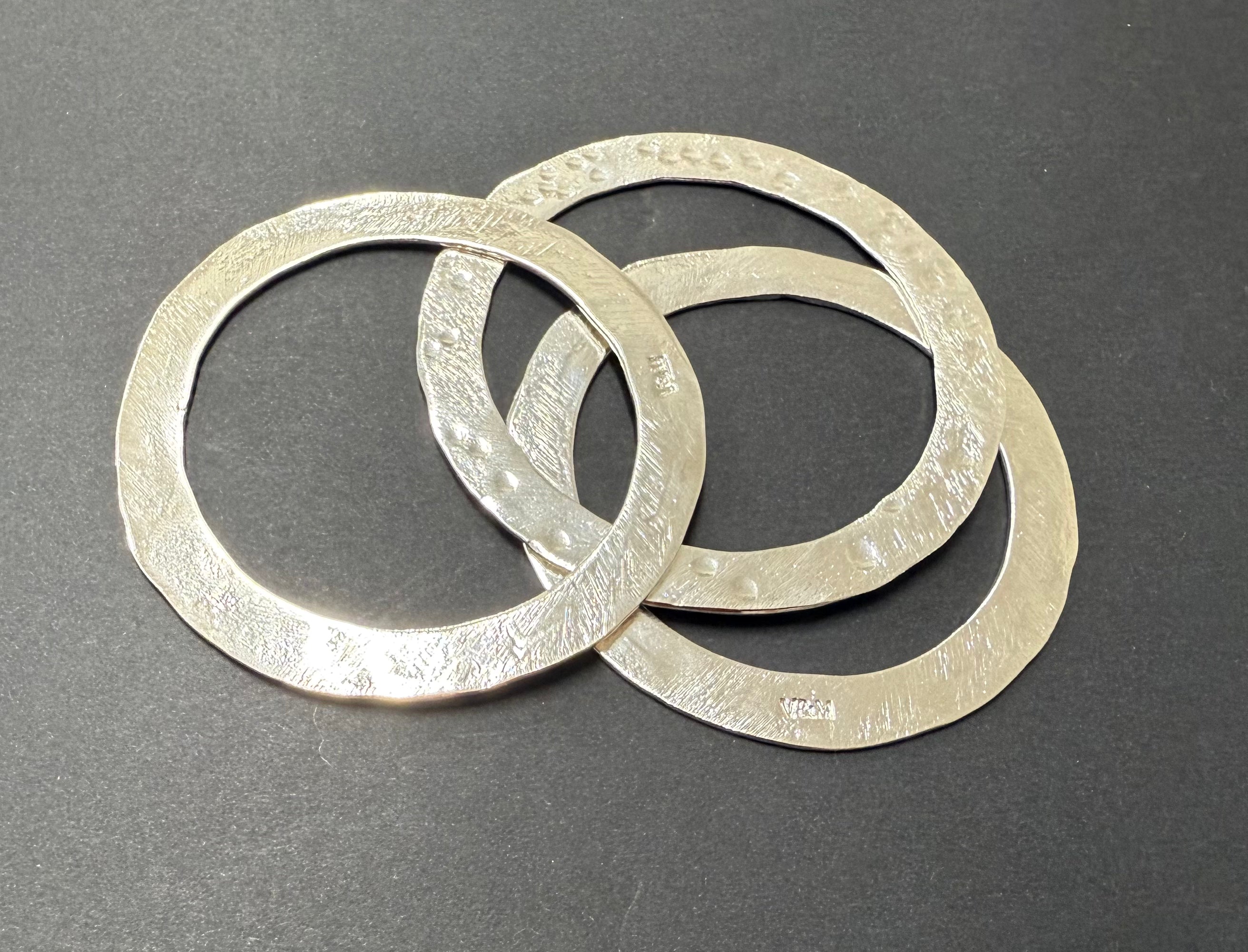 Africana Silver Bangle