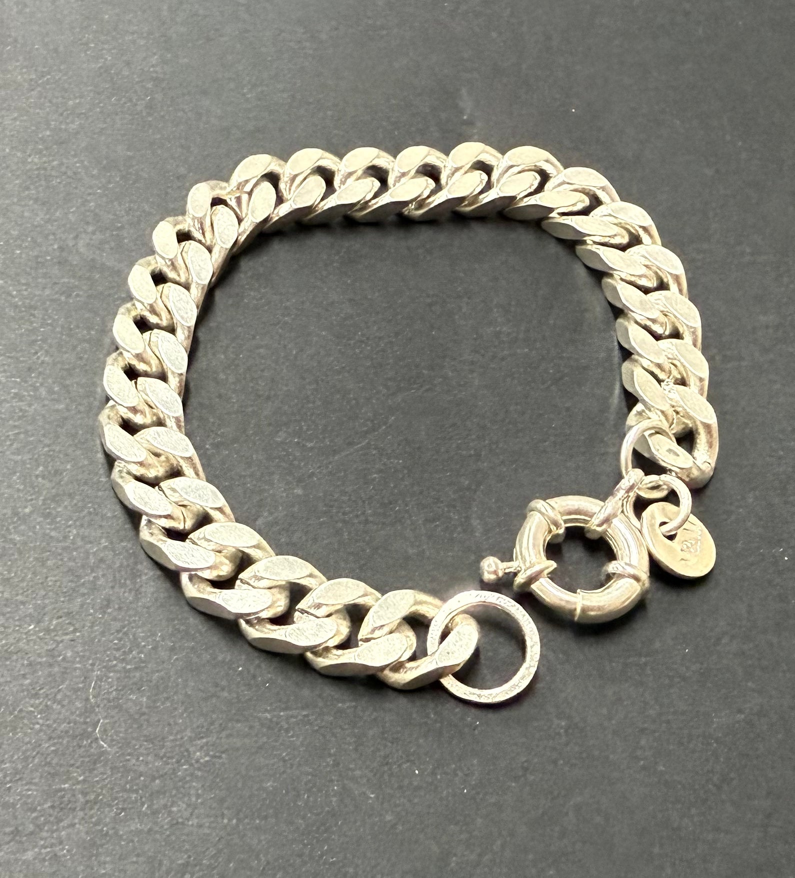 Chunky silver bracelet