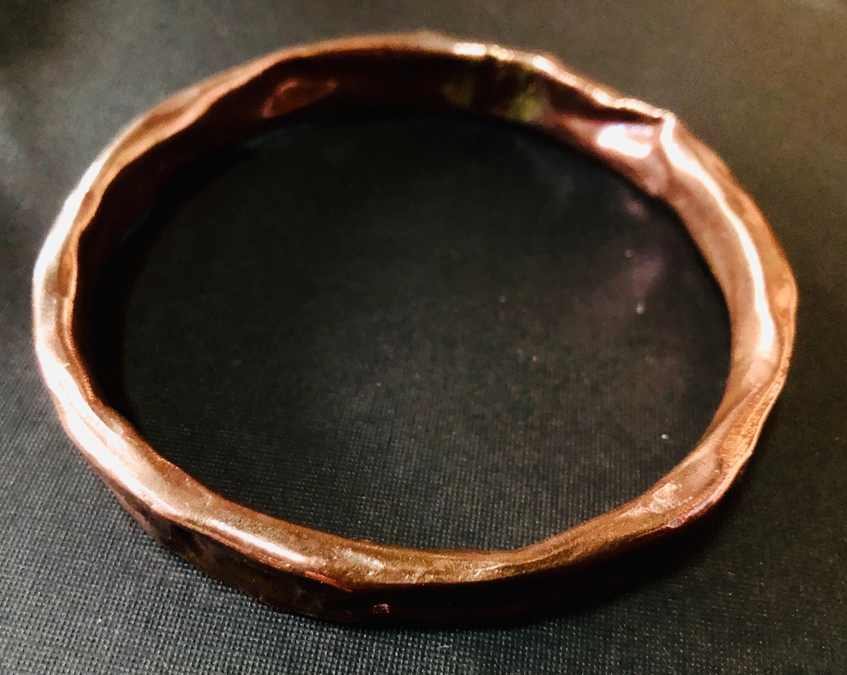 Copper Scrunch bangle