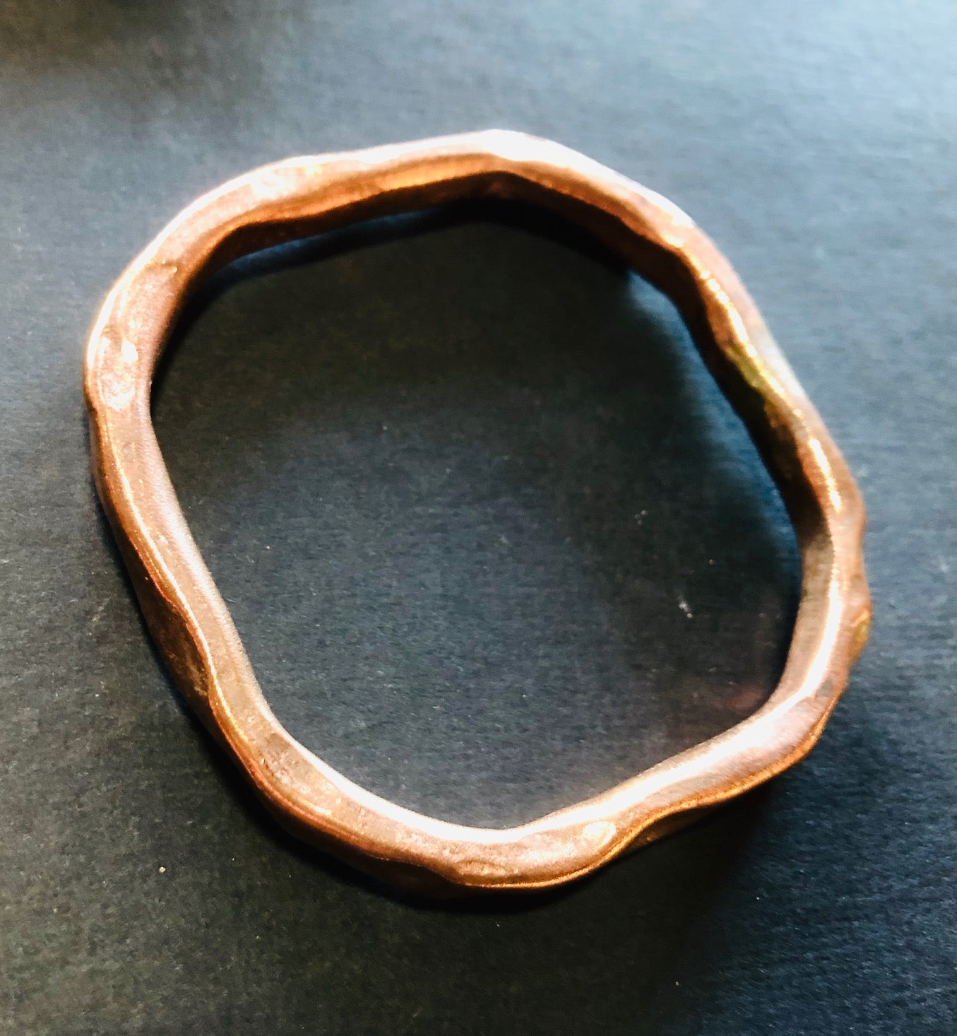 Classic copper square bangle