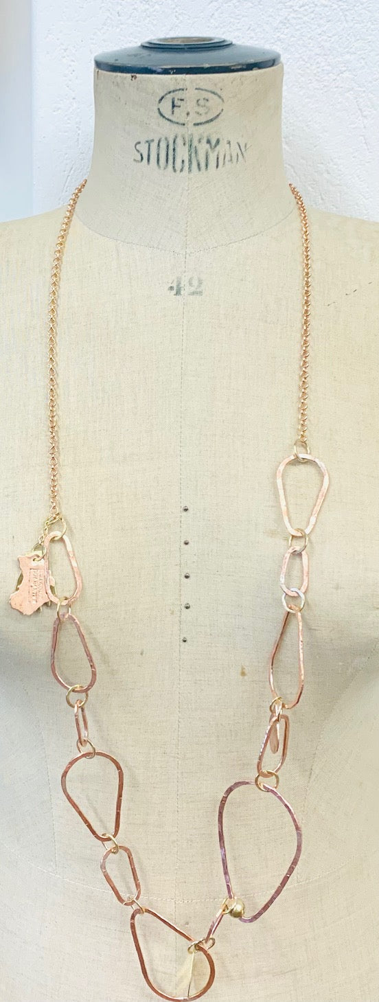 Long Pear Hoop copper