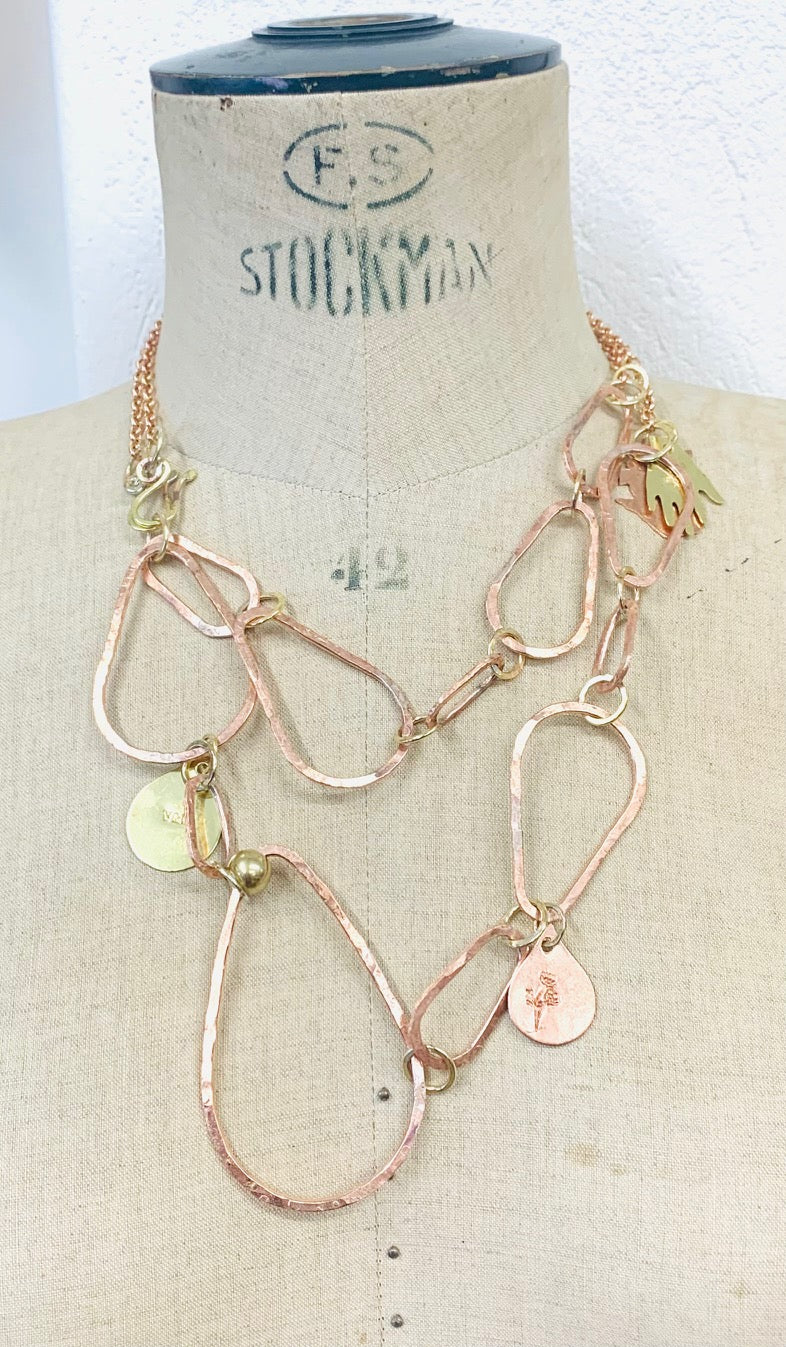 Long Pear Hoop copper