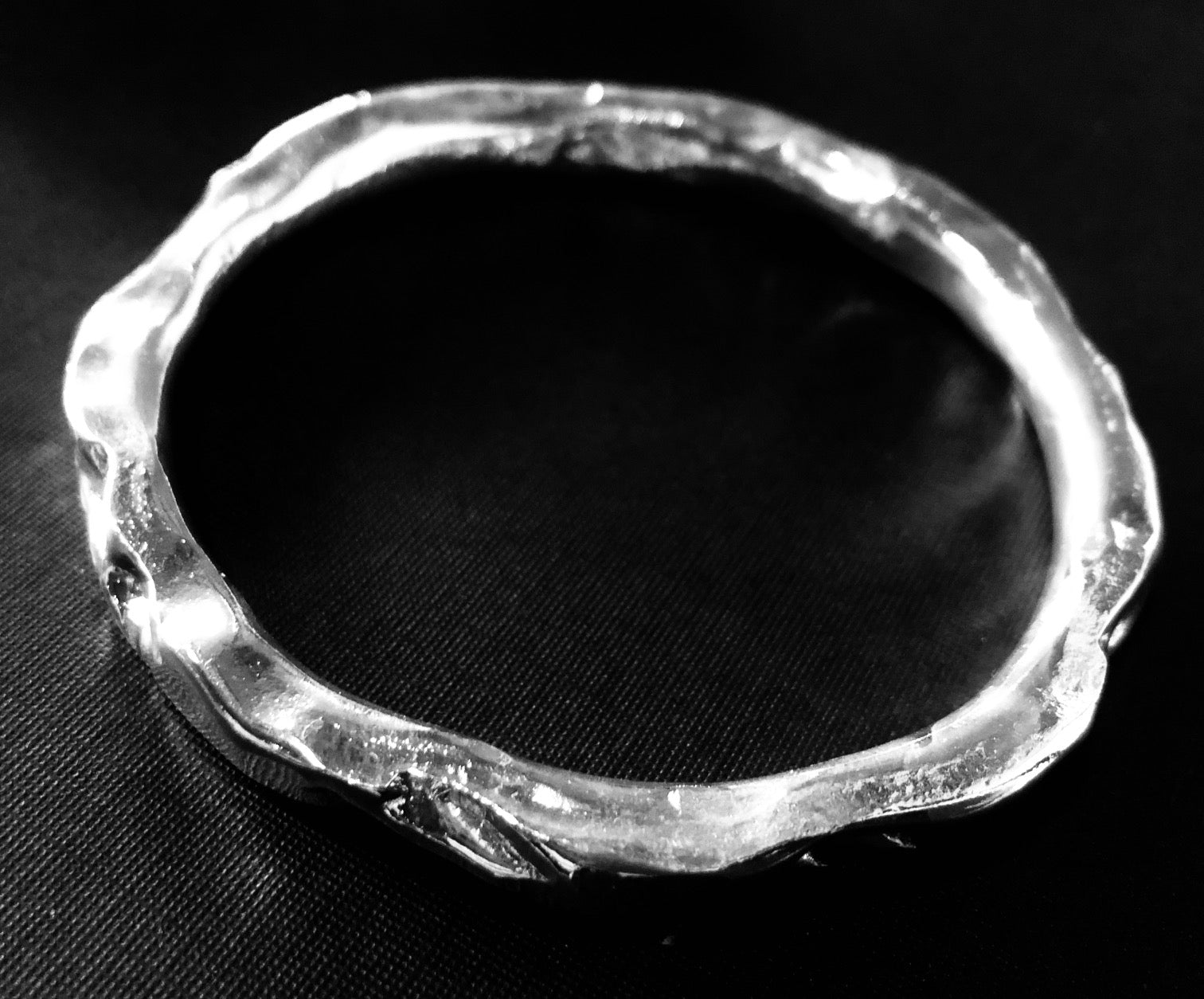 Silver Scrunch bangle
