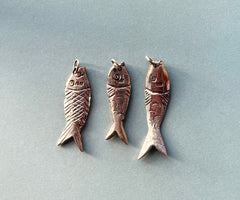 Fusione brass fish pendant