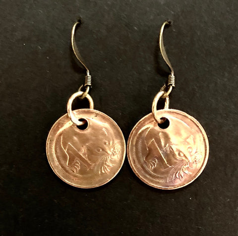1c copper earrings