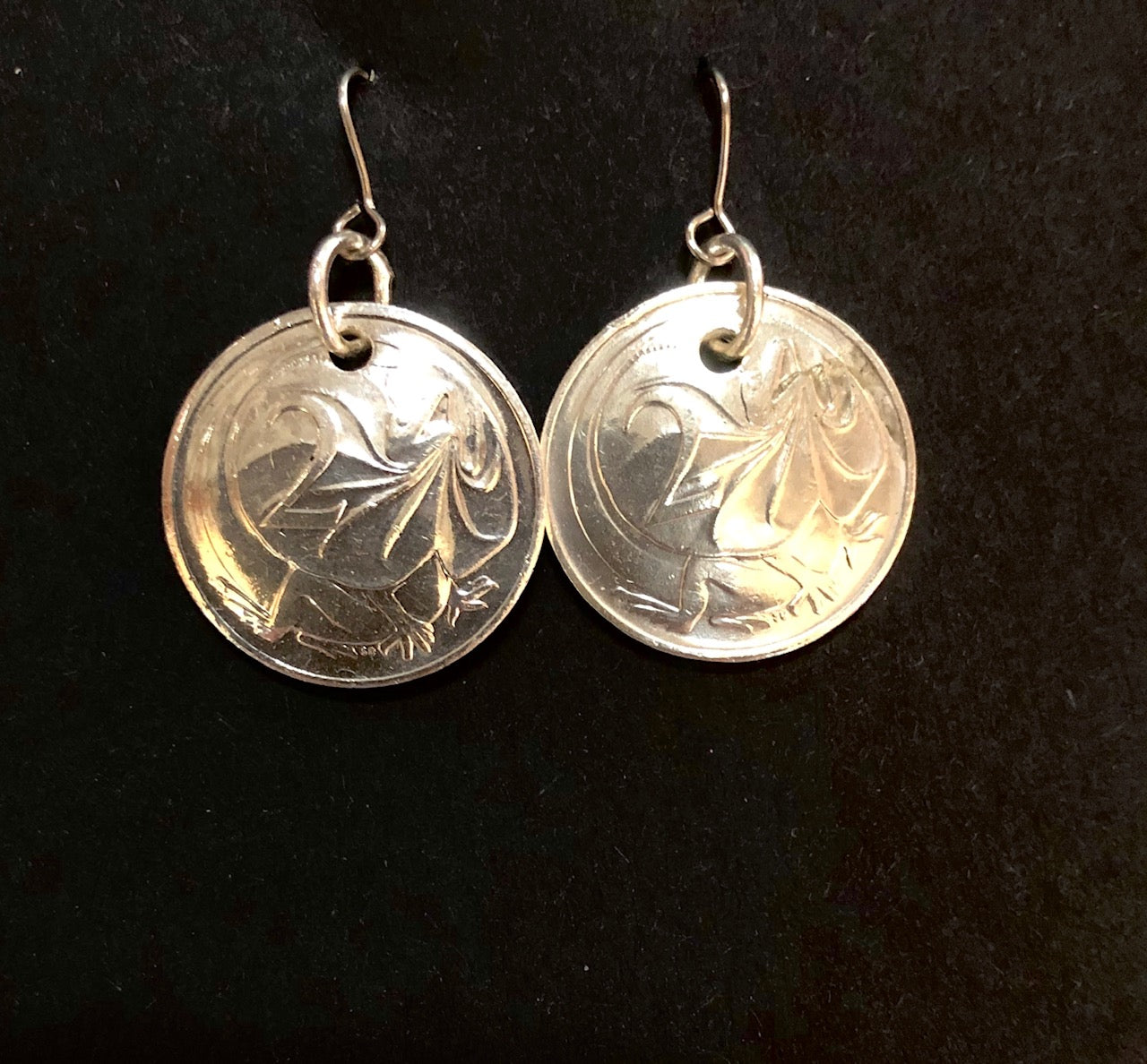2c silver earrings