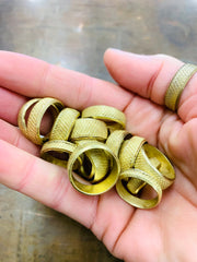 Brass textured ring