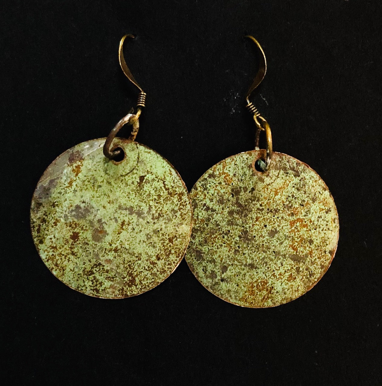 Salvage church roof earrings circle 40