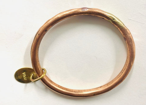Classic copper oval bangle