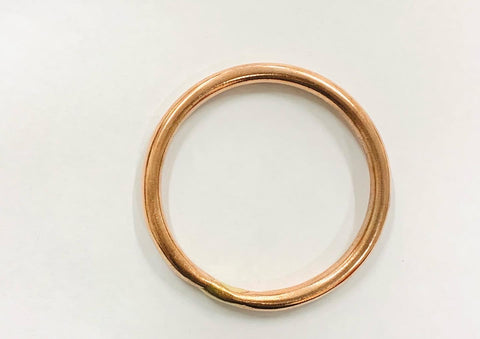 Classic copper round bangle