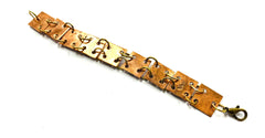 Copper tile bracelet