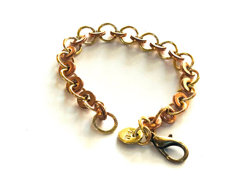 Conetica bracelet copper and brass