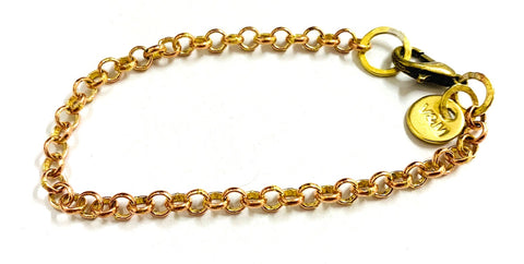 Medium copper chain bracelet