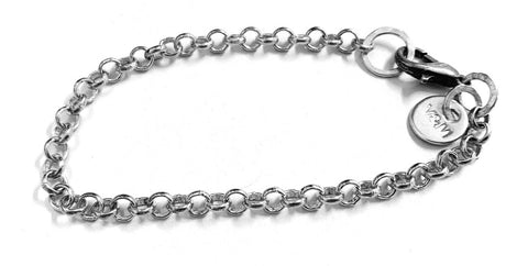 Medium silver chain bracelet