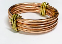 Triple Classic copper bangle